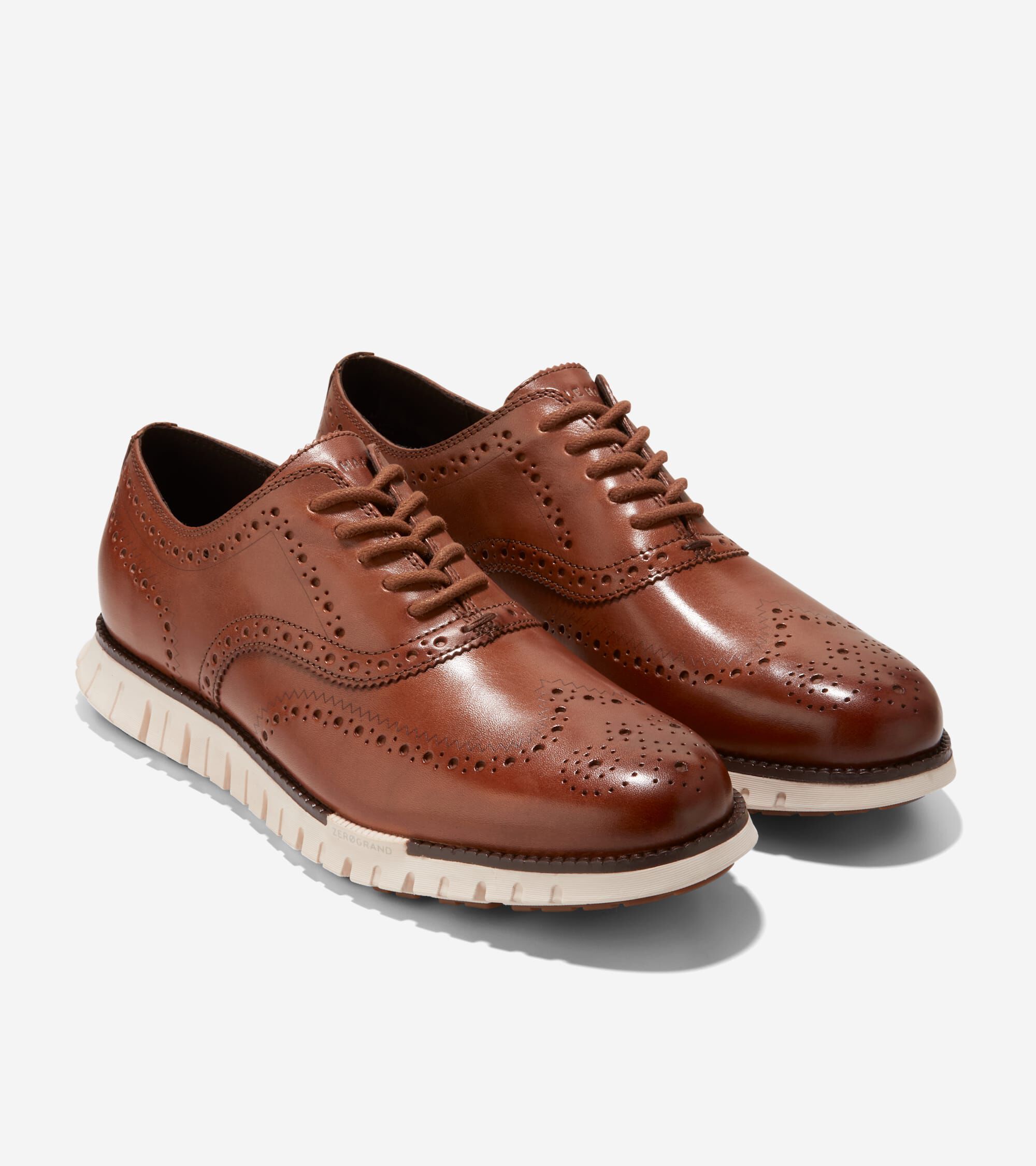 Men s ZEROGRAND Remastered Wingtip Oxfords in Brown Cole Haan
